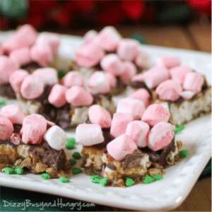 peppermint marshmallow rice cake treats from Anyonita Nibbles