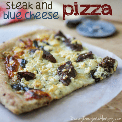 steak and blue cheese pizza